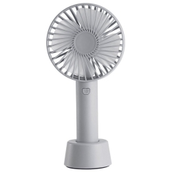 Ανεμιστήρας χειρός επαναφορτιζόμενος γκρι 10.3x6.5x21εκ Sidirela E-4677