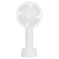 Ανεμιστήρας χειρός επαναφορτιζόμενος λευκό 10.3x6.5x21εκ Sidirela E-4677