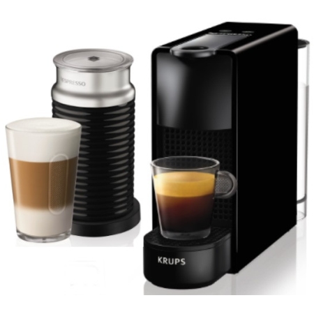 Καφετιέρα Nespresso Essenza Mini Black Krups XN1118 + Aeroccino + Εκπτωτική προσφορά για αγορά καψουλών