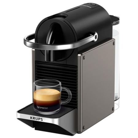 Καφετιέρα Nespresso Pixie Redesign Titan ασημί Krups XN306TV
