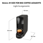 Καφετιέρα Nespresso Essenza mini μαύρη ματ Krups XN110N + Εκπτωτική προσφορά για αγορά καψουλών