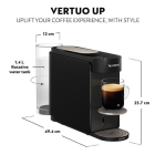 Καφετιέρα Nespresso Vertuo up μαύρη Krups XN9418 + Aeroccino