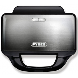 Σαντουιτσιέρα Ombre ασημί/μαύρη 1200W SB-230 Pyrex 333121