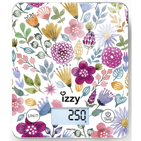 Ζυγαριά κουζίνας ηλεκτρονική Floral 10kg IZ-7007 Izzy 223878