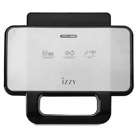 Σαντουιτσιέρα XL inox ασημί 1000W IZ-2036 Izzy 224742