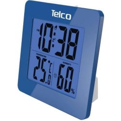 Ρολόι θερμόμετρο-υγρασιόμετρο Ε0114Η-1 μπλε Telco 03.035