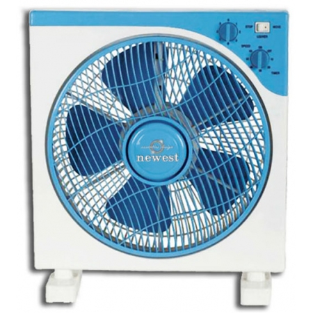 Ανεμιστήρας Box-Fan μπλε-λευκό 30εκ 50W Newest KTY-30A