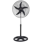 Ανεμιστήρας δαπέδου μαύρος-ασημί 50εκ 100W Newest FS-5031