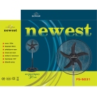 Ανεμιστήρας δαπέδου μαύρος-ασημί 50εκ 100W Newest FS-5031