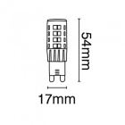 Λάμπα LED λευκή G9/5W θερμό φως VK 03045-661685