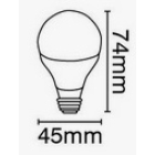 Λάμπα Led σφαίρα 6W/E27/3000Κ θερμό φως VK 03045-050742