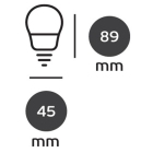Λάμπα Led σφαίρα 9W/E14/3000Κ θερμό φως VK 03045-137742