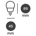 Λάμπα Led σφαίρα 9W/E14/6000Κ ψυχρό φως VK 03045-139742