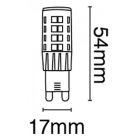 Λάμπα LED λευκή G9/5W ψυχρό φως VK 03045-662685