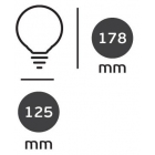 Λάμπα Led Filament 4.5W/E27/2200K θερμό φως VK 03045-232664
