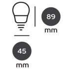 Λάμπα Led σφαίρα 9W/E27/4000K φυσικό φως VK 03045-141742