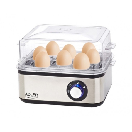 Βραστήρας αυγών 8 θέσεων 800W Adler AD-4486