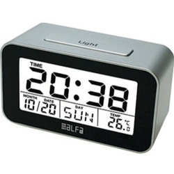 Ρολόι-ξυπνητήρι ψηφιακό μαύρο ET622A Alfa one 600112