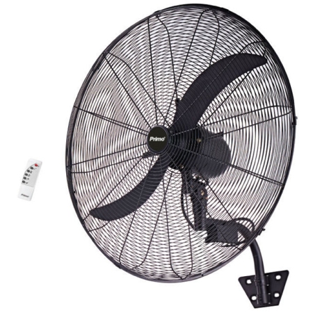 Ανεμιστήρας τοίχου βιομηχανικός 50εκ 140W μαύρος PRWF-80511 Primo 800511