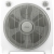 Ανεμιστήρας Box-Fan λευκό-γκρι 30εκ PRBF-80452 Primo 800452
