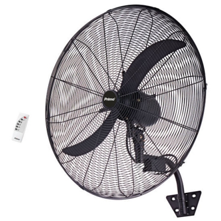 Ανεμιστήρας τοίχου βιομηχανικός 65εκ 200W μαύρος PRWF-80455 Primo 800455