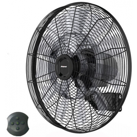 Ανεμιστήρας τοίχου βιομηχανικός 45εκ 75W DC μαύρος PRWF-80561 PRWF-80562 Primo 800562