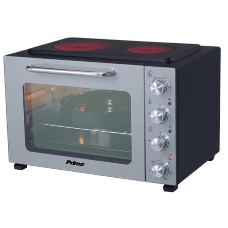 Φουρνάκι με 2 κεραμικές εστίες 50Lt 3300W PREO-40387NS Primo 400387
