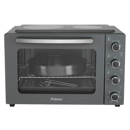 Φουρνάκι με 2 κεραμικές εστίες 50Lt 3300W PREO-40456NS Primo 400456