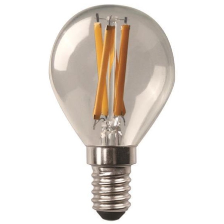 Λάμπα Led Filament crossed κοινή διάφανη 4.2W/E14/2700K θερμό φως Eurolamp 147-78231