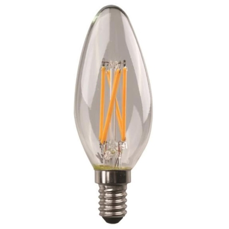 Λάμπα Led Filament κερί 4.2W/E14/2700Κ θερμό φως Eurolamp 147-78131