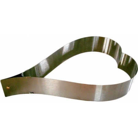 Τσέρκι Ζαχαροπλαστικής ανοιγόμενο Καρδιά inox Ankor 733323