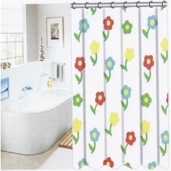 Κουρτίνα μπάνιου αδιάβροχη λουλούδια 180x180εκ. 1140-13