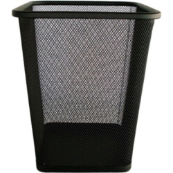 Καλάθι αχρήστων μεταλλικό μάυρο ματ 12Lt Ankor 750986