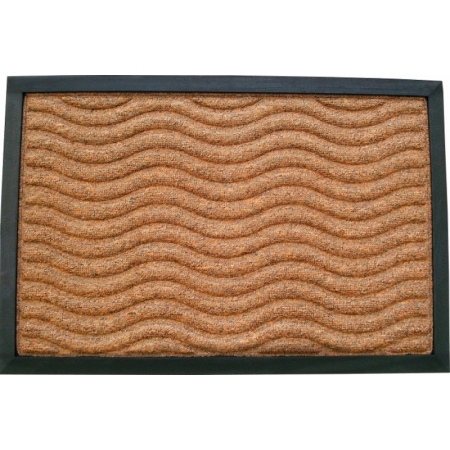 Πατάκι εισόδου μπεζ-μαύρο 60x40εκ Ankor 761326