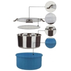 Φαγητοδοχείο ανοξείδωτο-πλαστικό μπλε 800ml Ankor 818754