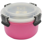 Φαγητοδοχείο ανοξείδωτο-πλαστικό ροζ 800ml Ankor 818761