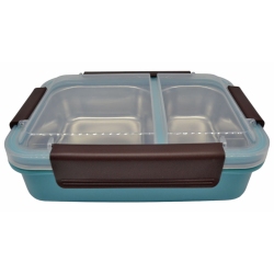 Φαγητοδοχείο ανοξείδωτο-πλαστικό γαλάζιο 750ml Ankor 818853