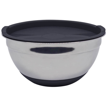 Μπωλ ανάμειξης ανοξείδωτο ασημί-μαύρο 2.5Lt Ankor 809561