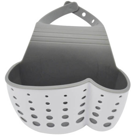 Θήκη για σφουγγάρι λευκό-γκρι 11εκ Ankor 810352