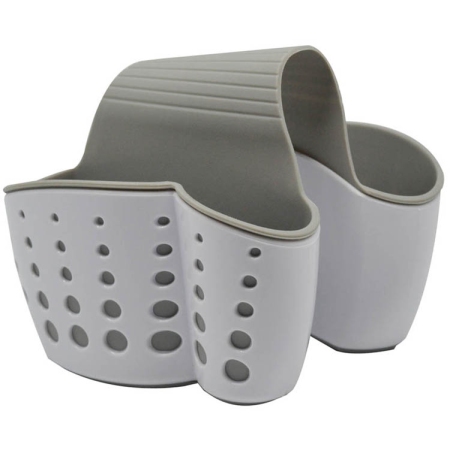 Θήκη για σφουγγάρι λευκό-γκρι 14x12.5x15εκ Ankor 810369