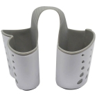 Θήκη για σφουγγάρι λευκό-γκρι 14x12.5x15εκ Ankor 810369