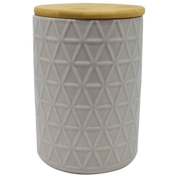 Βάζο αποθήκευσης κεραμικό γκρι 11x16εκ Ankor 817092