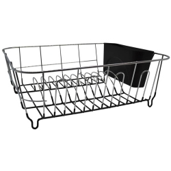 Πιατοθήκη γούρνας μεταλλική μαύρη 36.5x33x13.5εκ Ankor 821020