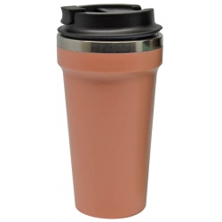 Κούπα ταξιδίου ανοξείδωτη ροζ 450ml Ankor 821037