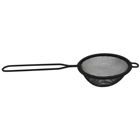 Σουρωτήρι χειρός ανοξείδωτο με ανοξείδωτη σίτα μαύρο 21.5x8x3εκ Ankor 793372