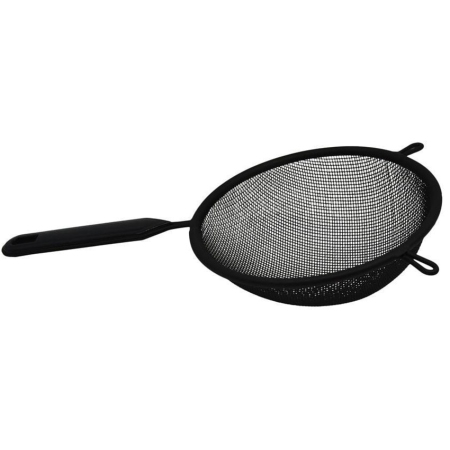 Σουρωτήρι χειρός ανοξείδωτο με ανοξείδωτη σίτα μαύρο 27x14x7εκ Ankor 793365