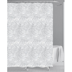 Κουρτίνα μπάνιου PEVA λευκό-γκρι 180x180εκ Ankor 823840