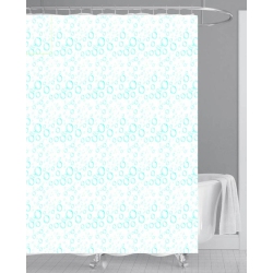 Κουρτίνα μπάνιου PEVA Φούσκες λευκό-γαλάζιο 180x180εκ Ankor 823864