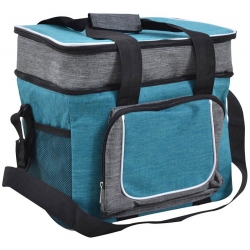 Ισοθερμική τσάντα-ψυγείο πετρόλ-γκρι 28Lt Ankor 820614