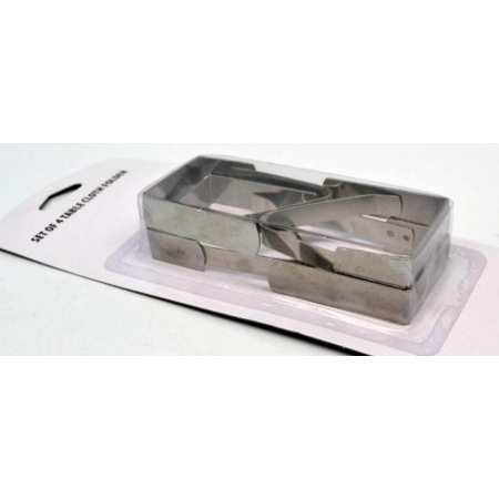 Κλιπς για τραπεζομάντηλο σετ 4 τεμαχίων ανοξείδωτο Ankor 776559